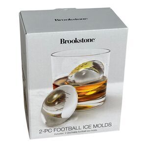 BROOKSTONE‎ Football Ice Molds Whiskey Scotch Bourbon Superbowl NEW